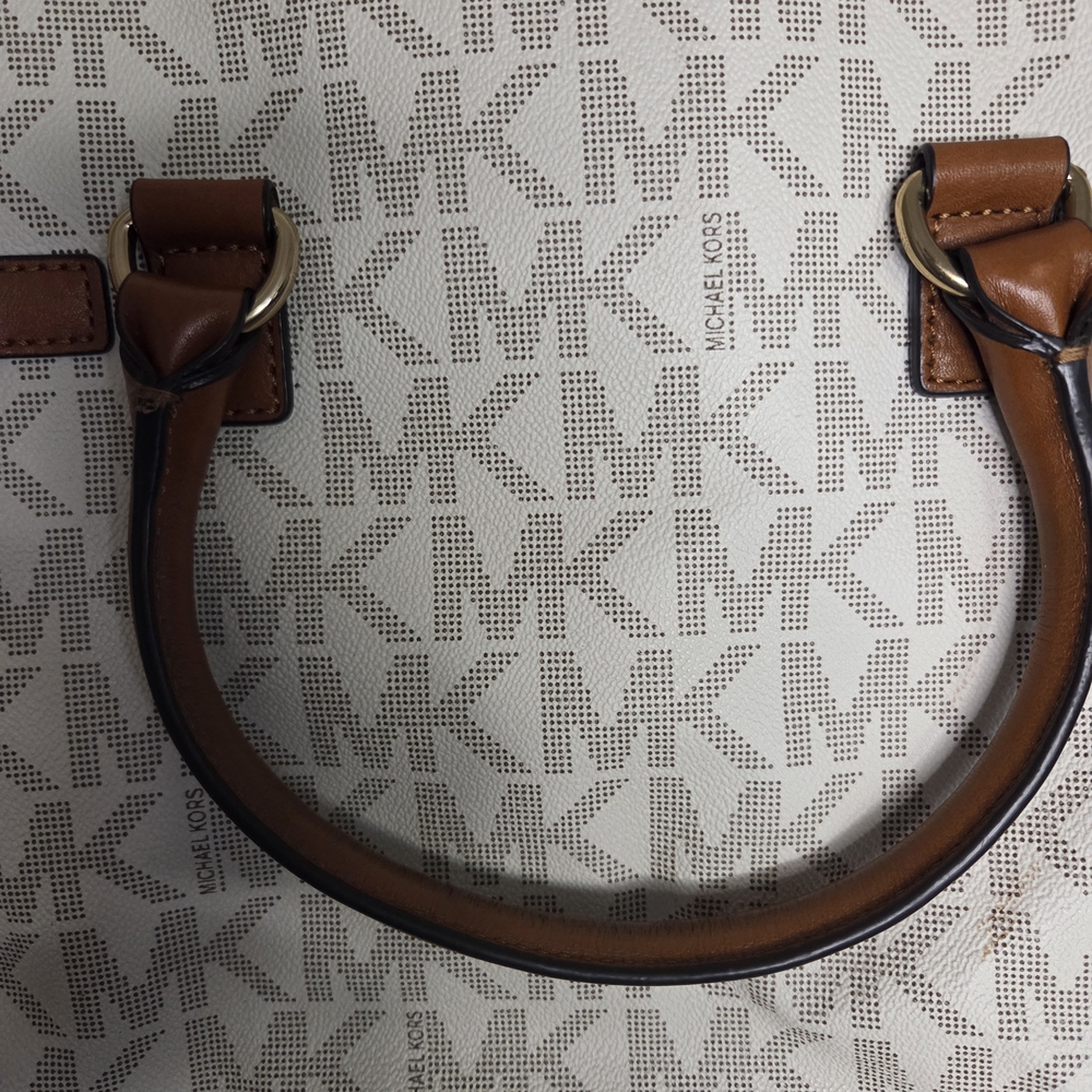 Michael Kors Hamilton Large Signature 1981 East West Tote Vanilla - Picture 13 of 16